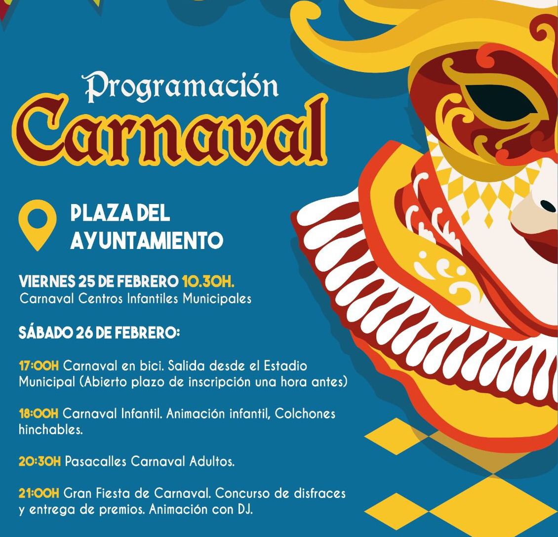 El sábado 26 de febrero se celebra el Carnaval en Almuñécar.